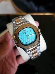 Turquoise Dial Two-Tone Nautilus