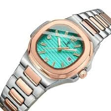 Turquoise Dial Two-Tone Nautilus