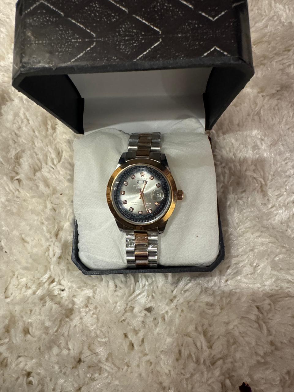 Silver-Rose Gold Day-Date