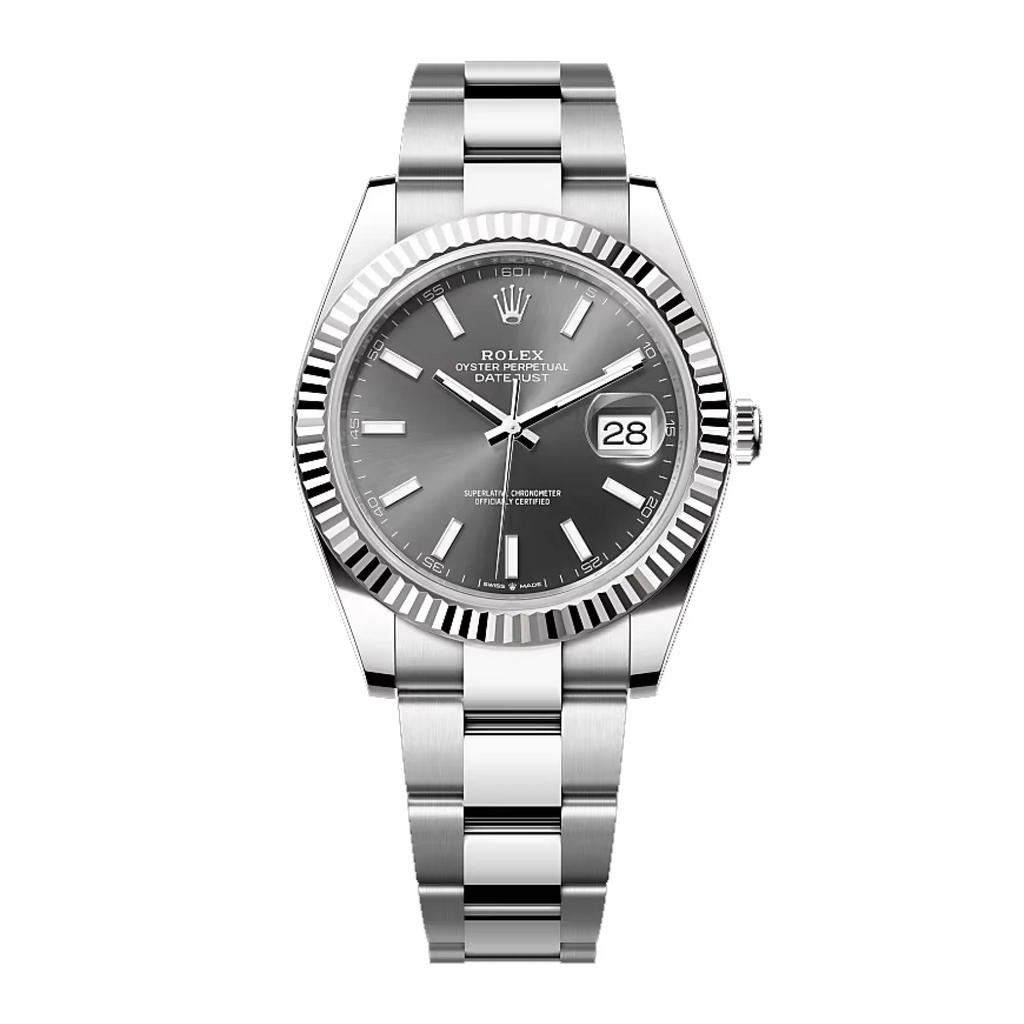 Silver Bezel Date Just