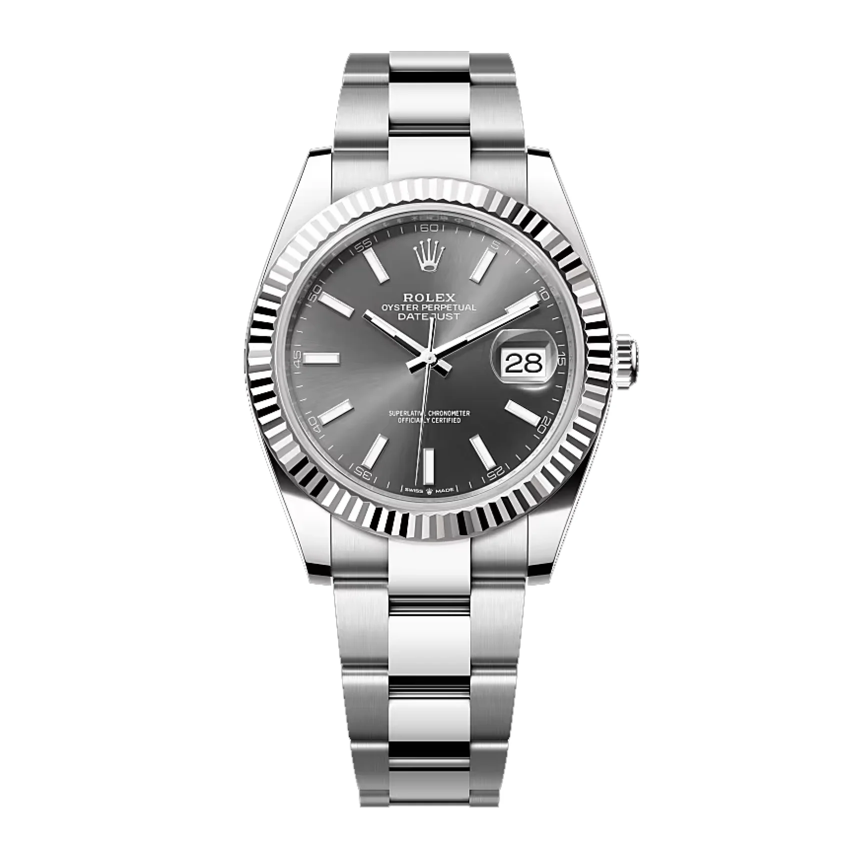 Silver Bezel Date Just